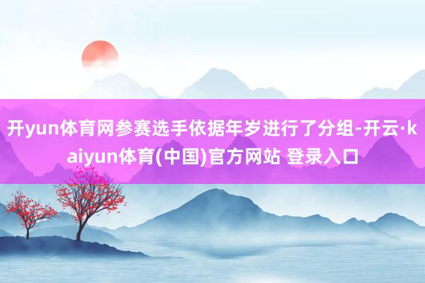 开yun体育网参赛选手依据年岁进行了分组-开云·kaiyun体育(中国)官方网站 登录入口